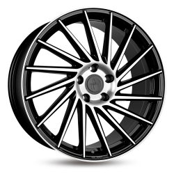 Fælge KESKIN WHEELS KT17 18 5x112 BLACK FRONT POLISH