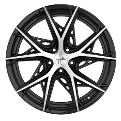 Fælge KESKIN WHEELS KT24 19 5x114.3 BLACK FRONT POLISH