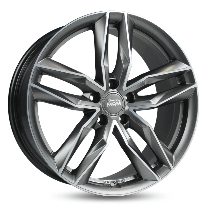 Fælge MAM WHEELS RS3 19 5x112 MATT PALLADIUM FRONT POLISH