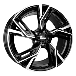 Fælge MAM WHEELS RS5 20 5x120 BLACK FRONT POLISH