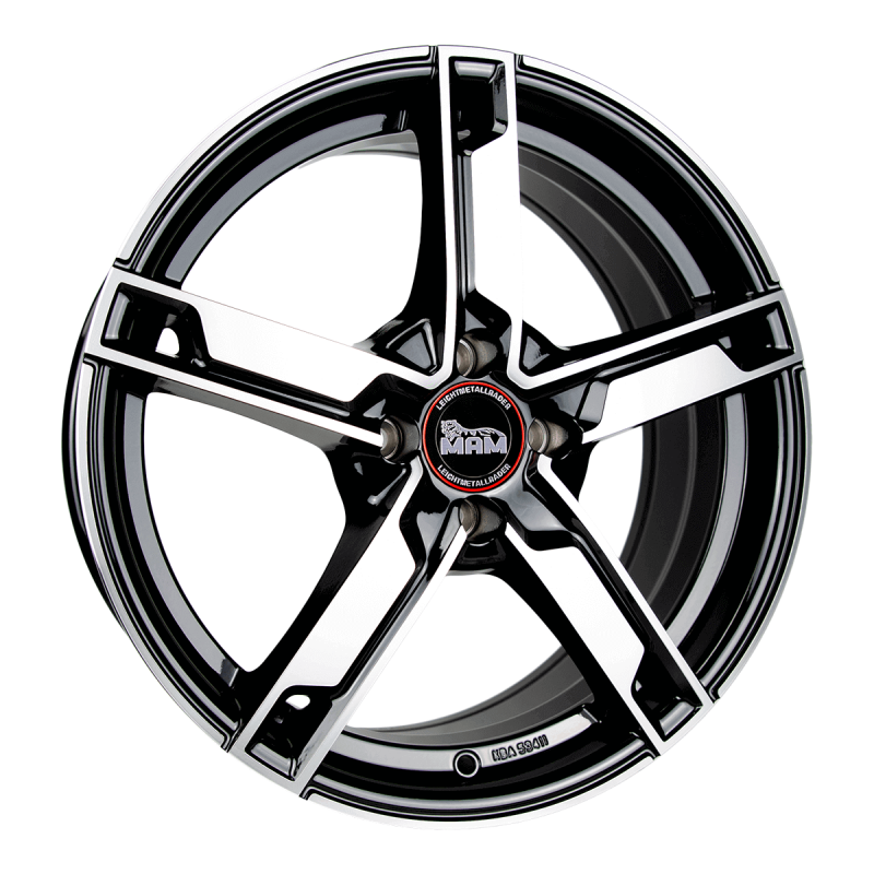 Fælge MAM WHEELS W4 17 4x108 BLACK FRONT POLISH