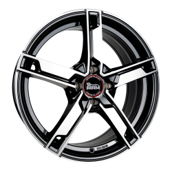 Fælge MAM WHEELS W4 17 5x100 BLACK FRONT POLISH