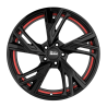 Fælge MAM WHEELS RS5 17 5x120 BLACK PAINTED RED INSIDE