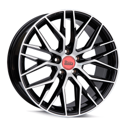 Fælge MAM WHEELS RS4 18 5x114.3 BLACK FRONT POLISH