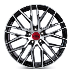 Fælge MAM WHEELS RS4 18 5x114.3 BLACK FRONT POLISH