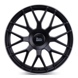 Fælge MAM WHEELS GT1 17 5x100 MATT BLACK LIP POLISH