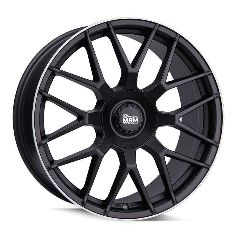 Fælge MAM WHEELS GT1 17 5x112/120 MATT BLACK LIP POLISH
