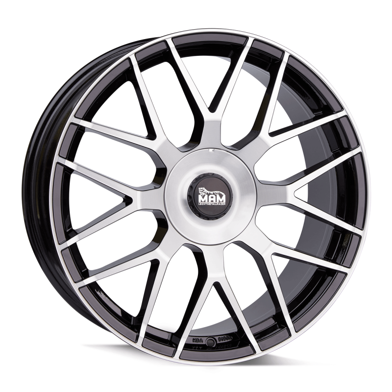 Fælge MAM WHEELS GT1 19 5x100/112 BLACK FRONT POLISH