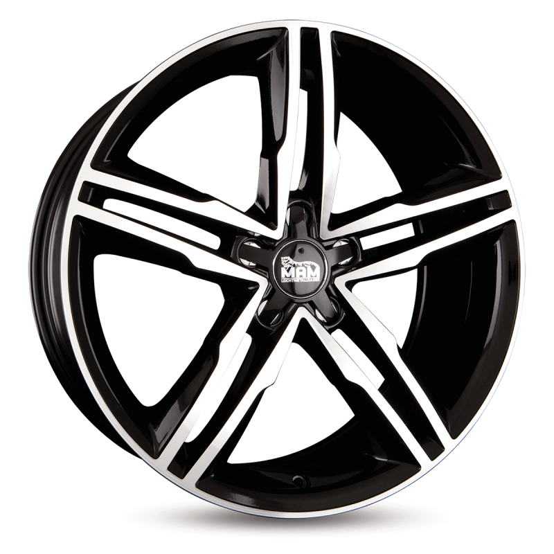 Fælge MAM WHEELS A1 18 5x112 BLACK FRONT POLISH