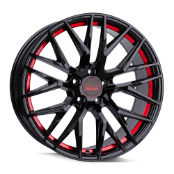 Fælge MAM WHEELS RS4 19 5x120 BLACK PAINTED RED INSIDE