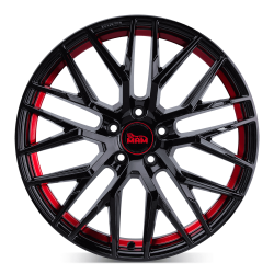 Fælge MAM WHEELS RS4 19 5x120 BLACK PAINTED RED INSIDE