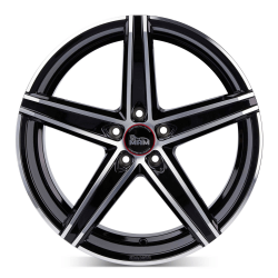 Fælge MAM WHEELS OX-18 19 5x114.3 BLACK FRONT POLISH