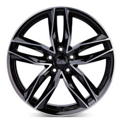 Fælge MAM WHEELS RS3 20 5x112 BLACK FRONT POLISH