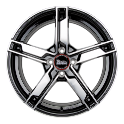 Fælge MAM WHEELS W4 17 5x108 BLACK FRONT POLISH