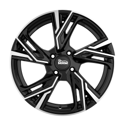 Fælge MAM WHEELS RS5 16 4x108 BLACK FRONT POLISH