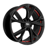 Fælge MAM WHEELS RS6 20 5x120 BLACK PAINTED RED INSIDE