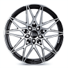 Fælge MAM WHEELS B2 18 5x112 BLACK FRONT POLISH