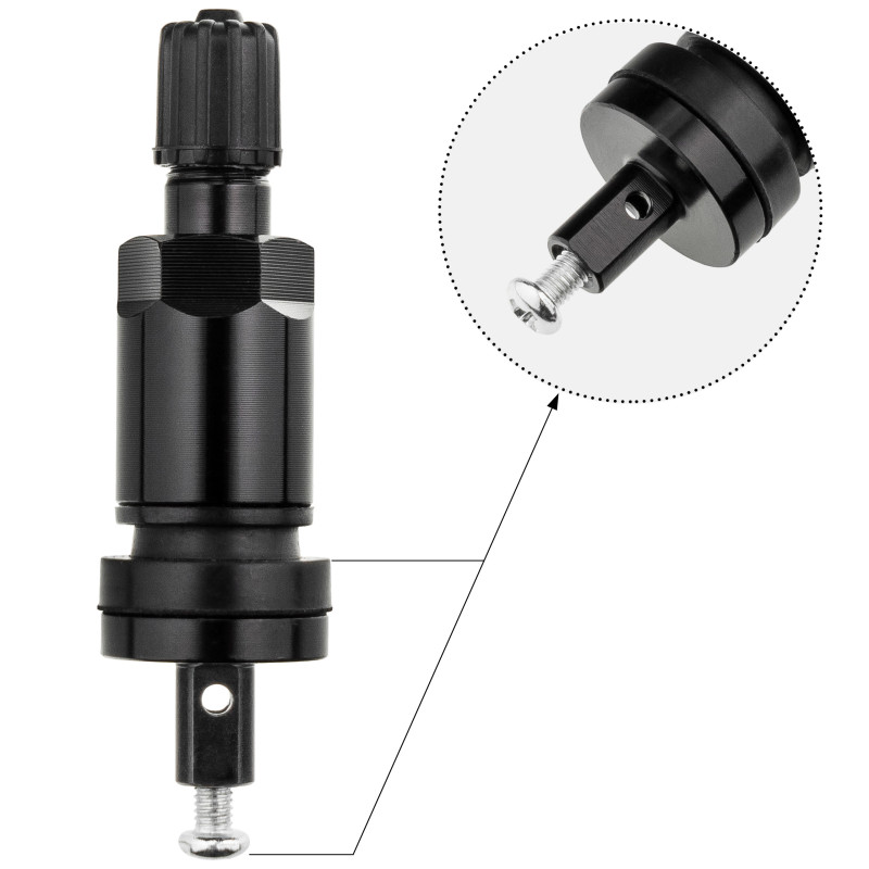 TPMS-08 STIX-ventil til Schrader-sensor, sort