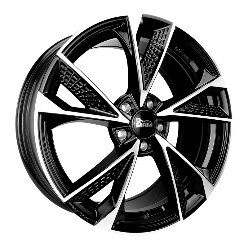 Fælge MAM WHEELS RS6 19 5x120 BLACK FRONT POLISH