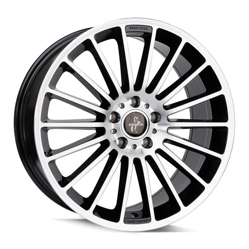 Fælge KESKIN WHEELS KT15 19 5x112 BLACK FRONT POLISH