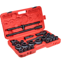 3/4" og 1" slagskruenøgler med tilbehør – 26 dele, kuffert (fra 21 til 65 mm) STT CR-MO SERIES 9 - Stix Tool