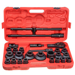 3/4" og 1" slagskruenøgler med tilbehør – 26 dele, kuffert (fra 21 til 65 mm) STT CR-MO SERIES 9 - Stix Tool
