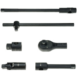 3/4" og 1" slagskruenøgler med tilbehør – 26 dele, kuffert (fra 21 til 65 mm) STT CR-MO SERIES 9 - Stix Tool