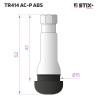 Ventil til slangeløse dæk TR414 AC-P ABS (forkromet) – 1 stk. – Stix