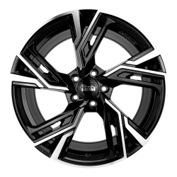 Fælge MAM WHEELS RS5 19 5x108 BLACK FRONT POLISH
