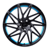 Fælge KESKIN WHEELS KT20 19 5x112 BLACK PAINTED BLUE INSIDE