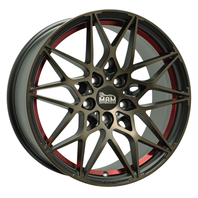 Fælge MAM WHEELS B2 18 5x112 BRONZE RED INSIDE