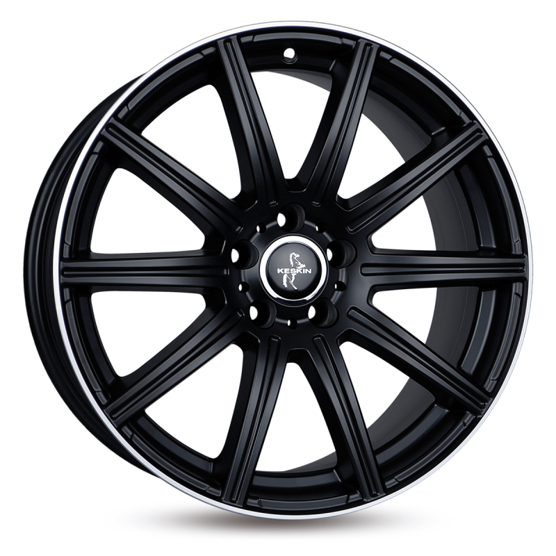 Fælge KESKIN WHEELS KT16 19 5x112 MATT BLACK LIP POLISH