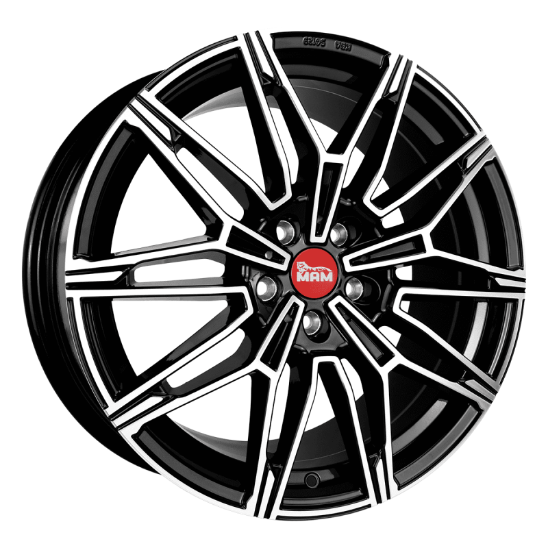 Fælge MAM WHEELS B3 19 5x120 BLACK FRONT POLISH