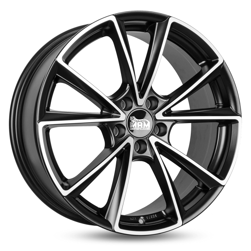 Fælge MAM WHEELS A5 18 5x112 MATT BLACK FRONT POLISH