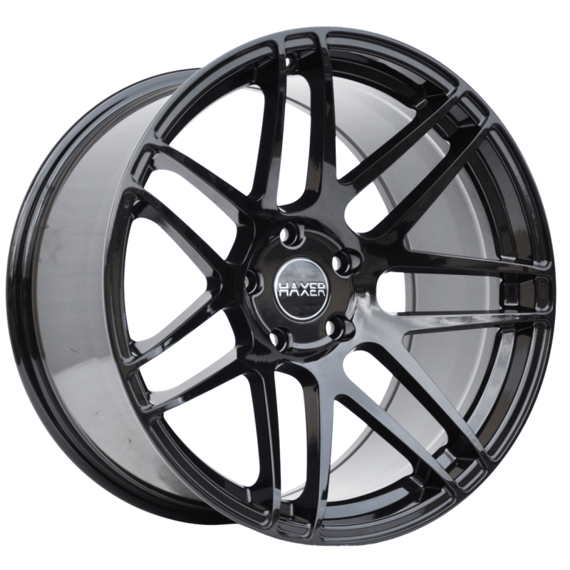 HX020 BLHM sort fælge HAXER 19 5x120 BMW 5 7 E32 E38 E39 E60 E61 E65
